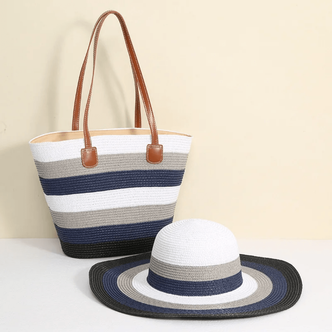 Image du produit : ensemble sac + chapeau de plage