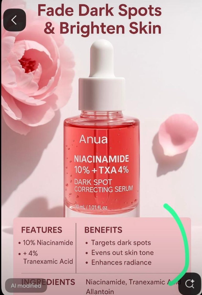 Product image thumbnail: Anua Niacinamide Serum