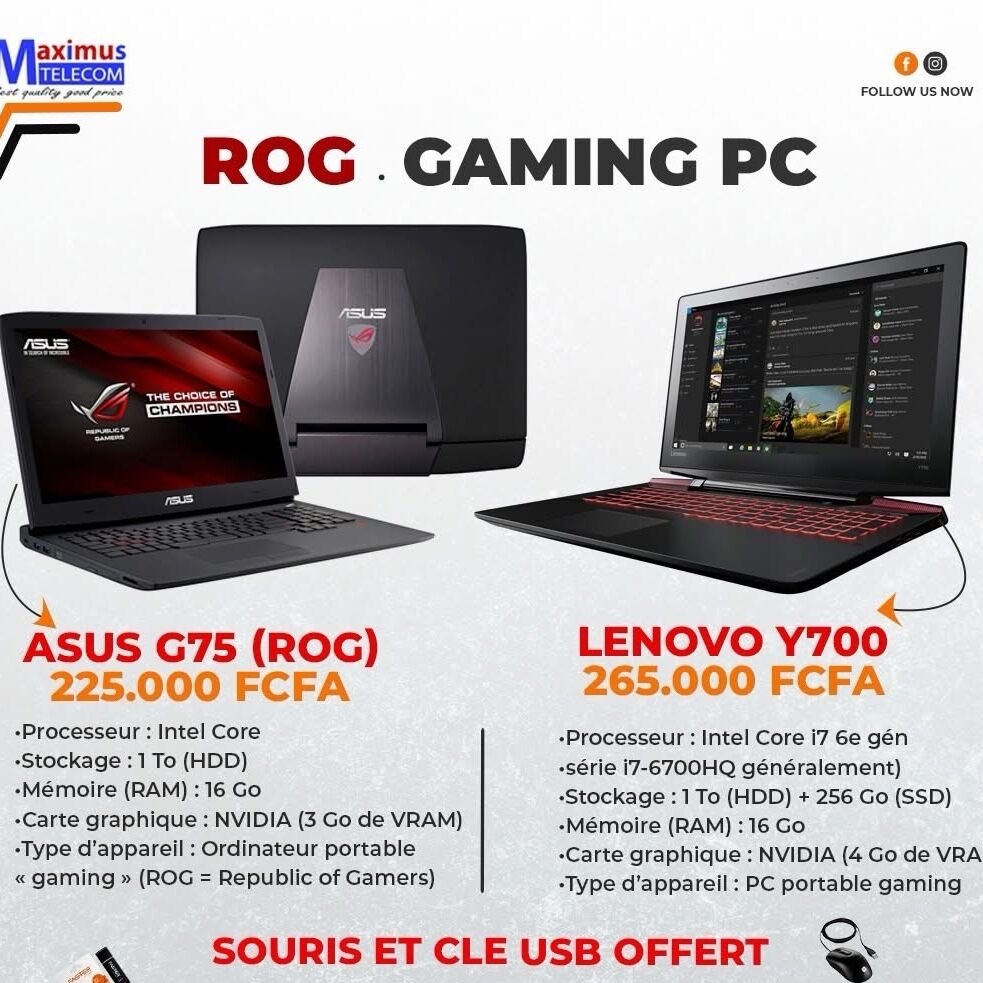 Product image thumbnail: Asus & lenovo