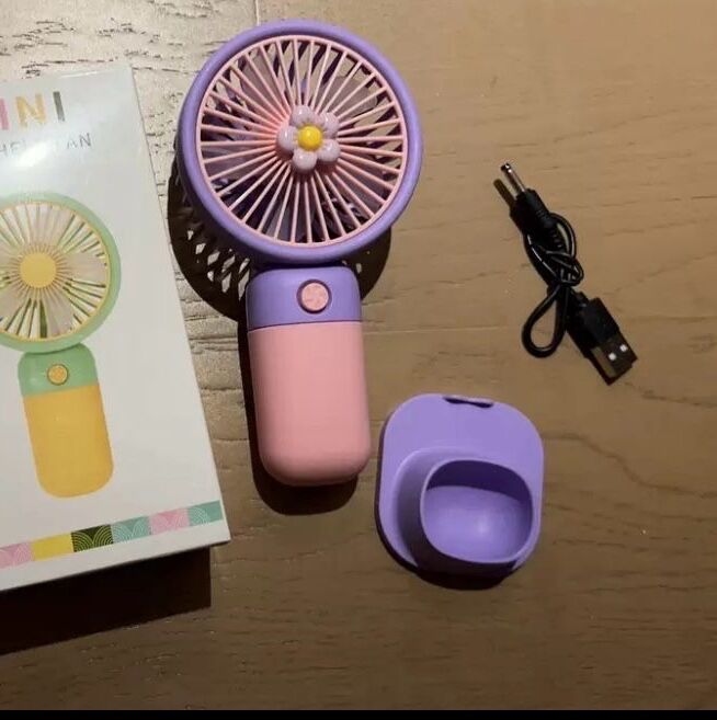 Product image thumbnail: Mini fan and phone holder