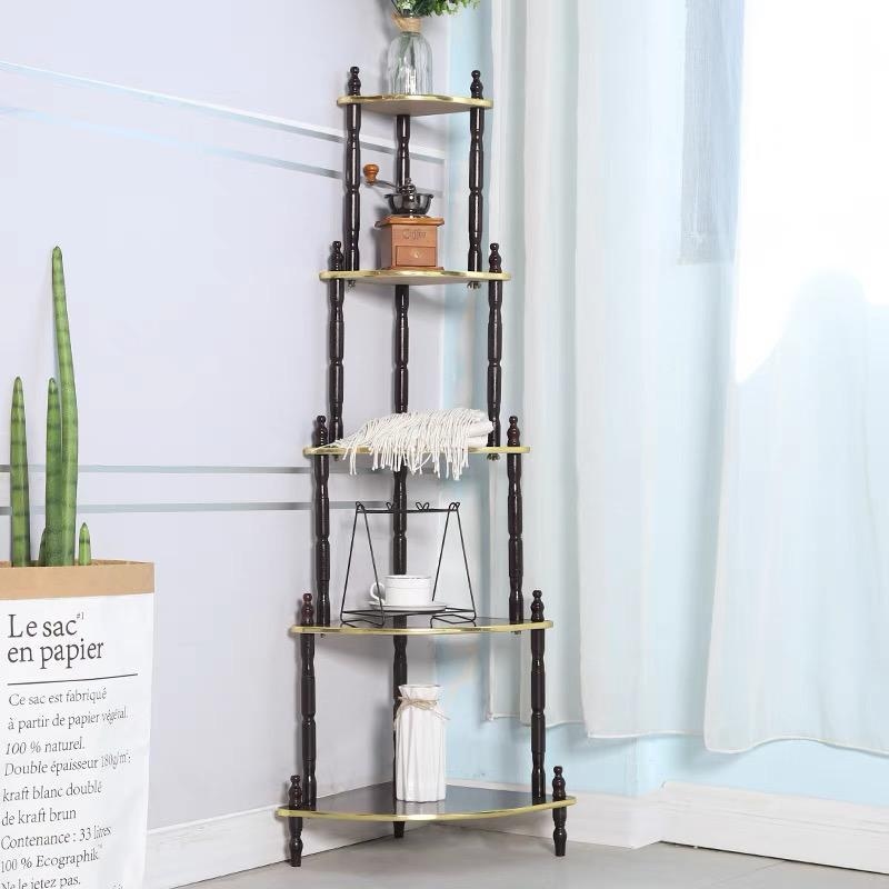 Image du produit : Étagère d'angle 5 niveaux en bois