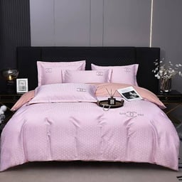 Image du produit Ensemble de literie à motif floral avec rideaux assortis