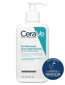 Image du produit CeraVe Gel Moussant Anti-Imperfections - Nettoyant Contrôle Anti-Boutons pour Peau Acnéique