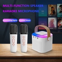 Image du produit Système de Karaoké Portable Sans Fil avec Haut-parleur LED et Microphone