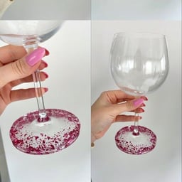 Image du produit Bases de Verre Personnalisées en Résine avec Accents Dorés