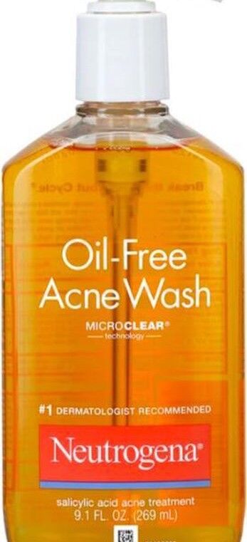 Neutrogena Gel oil free acné wash.