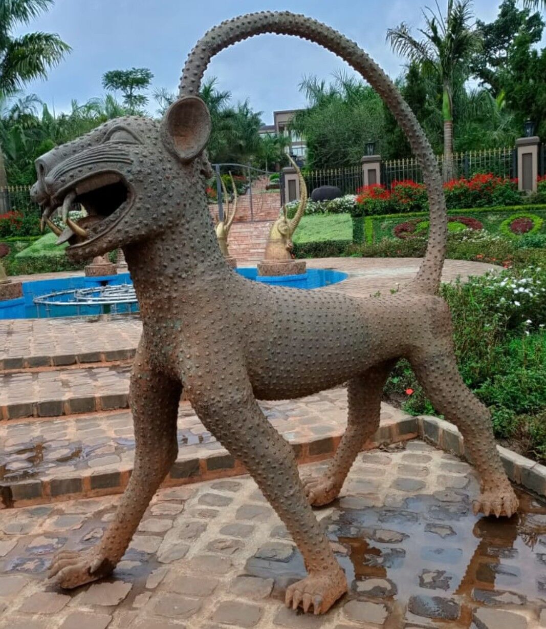 solid bronze panther