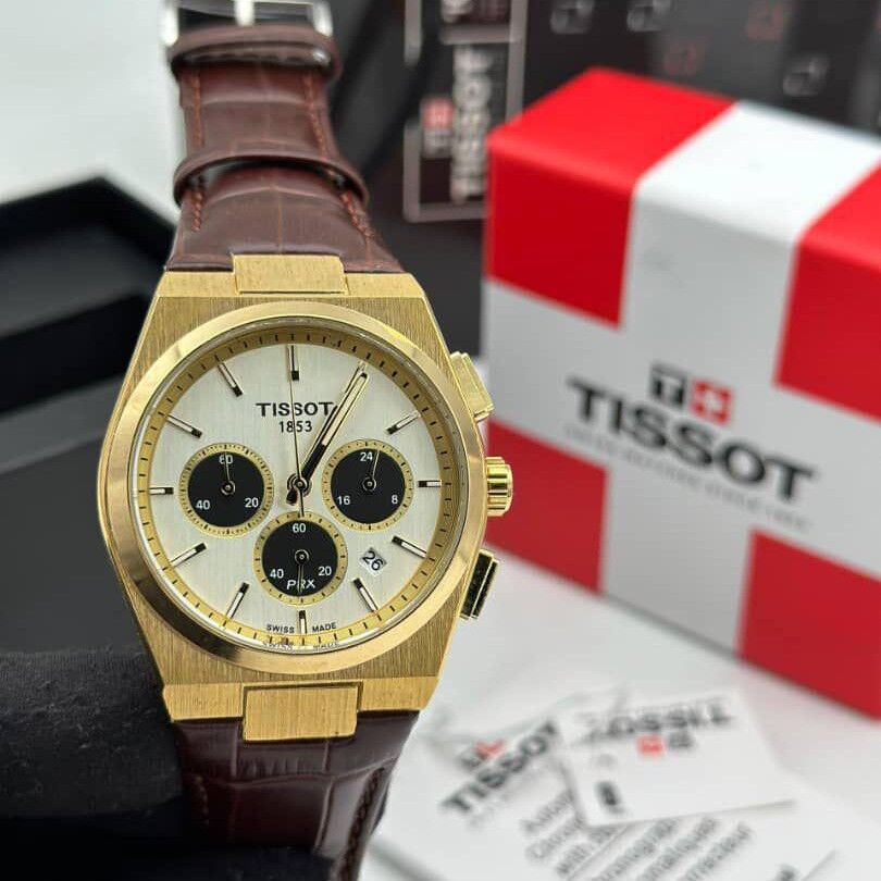 Tissot PRX chronographe leather