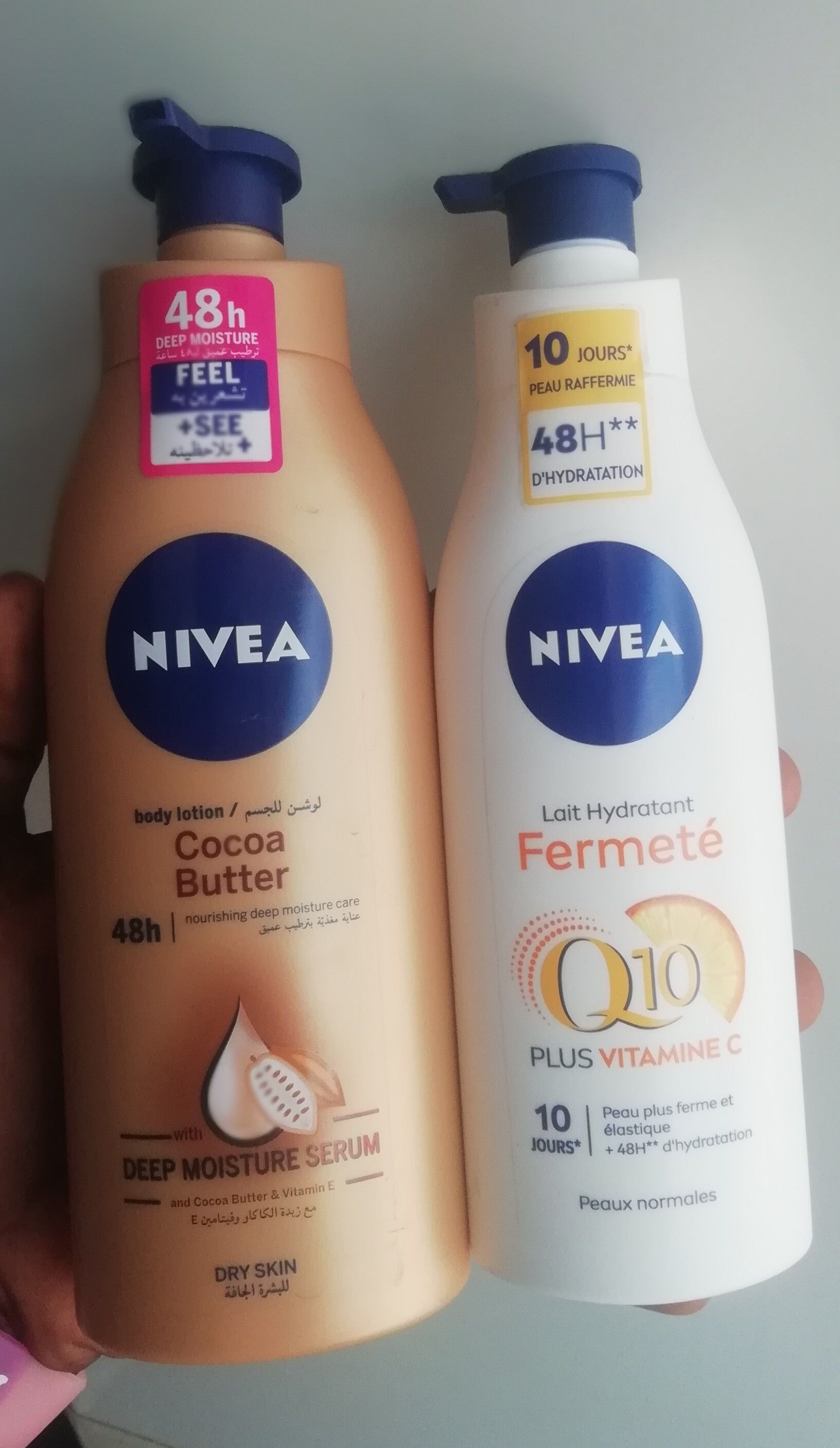 lait Nivea Q10 & Cocoa butter