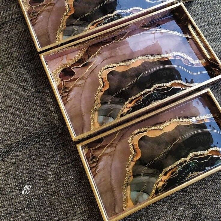 epoxy resin trays