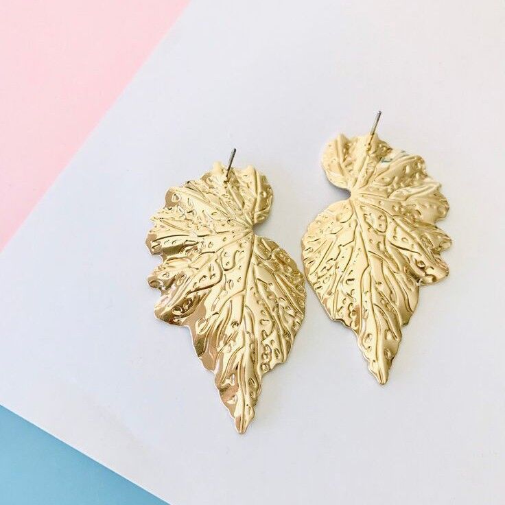 boucles feuilles d'or