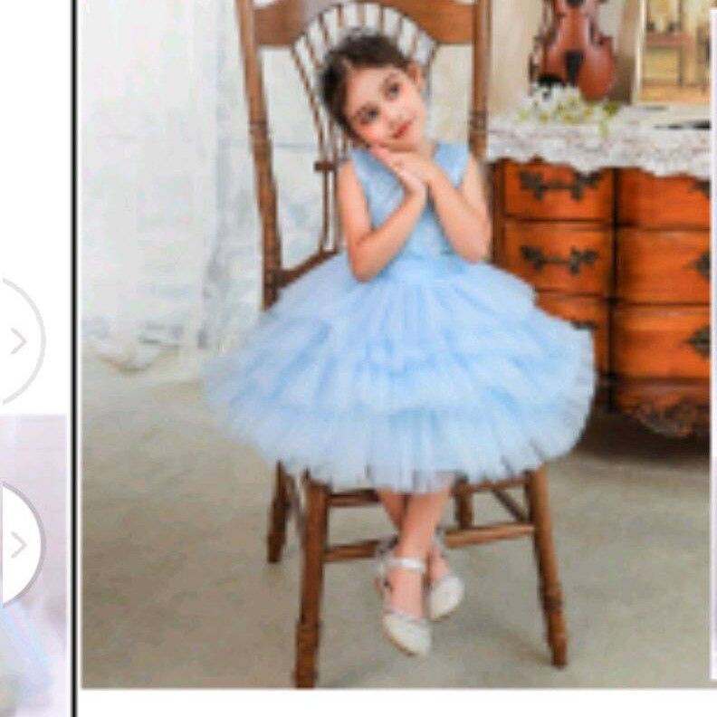 Blue quality gown for kids