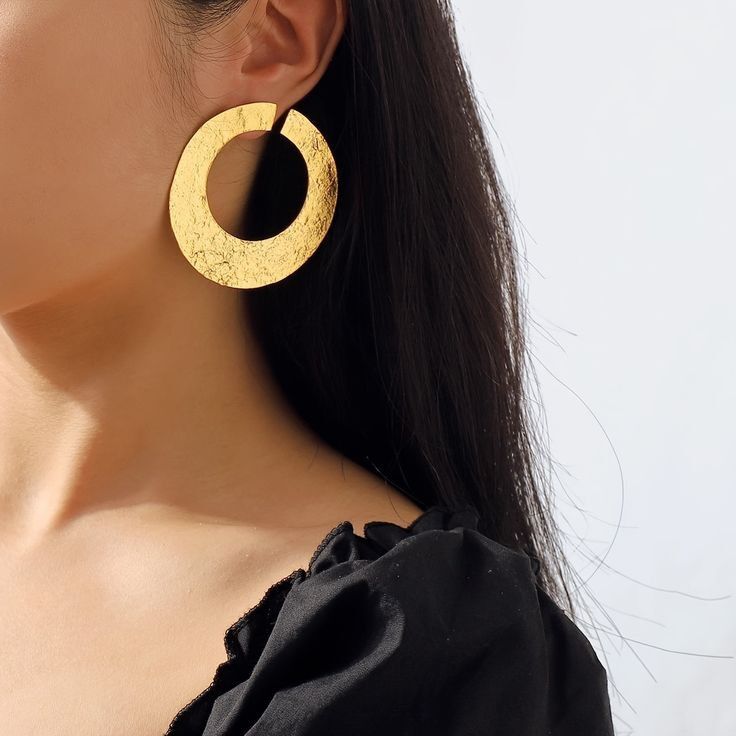 elegant 18k gold earrings