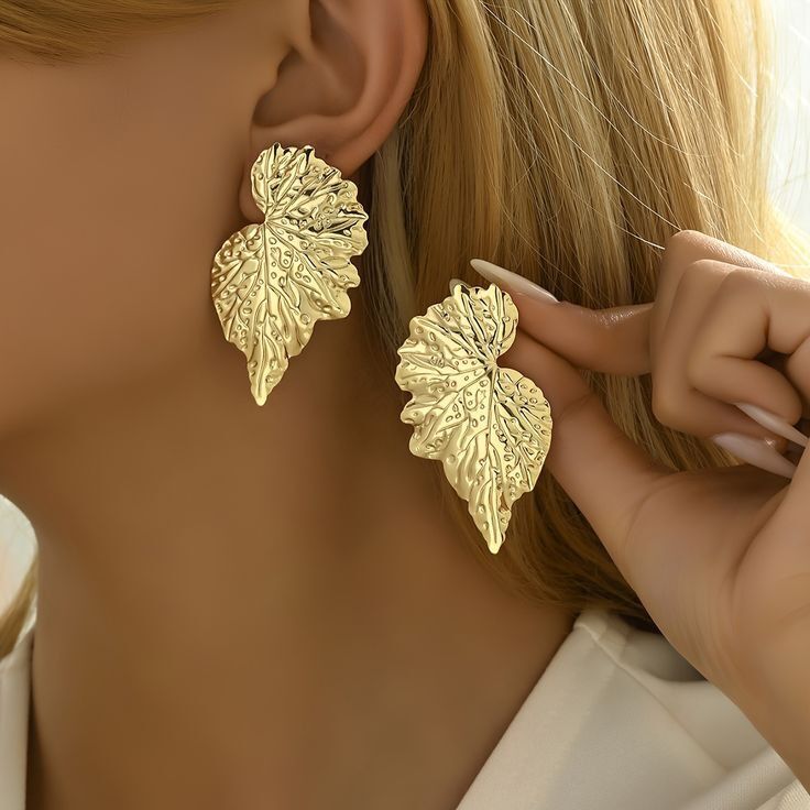 boucles feuilles d'or